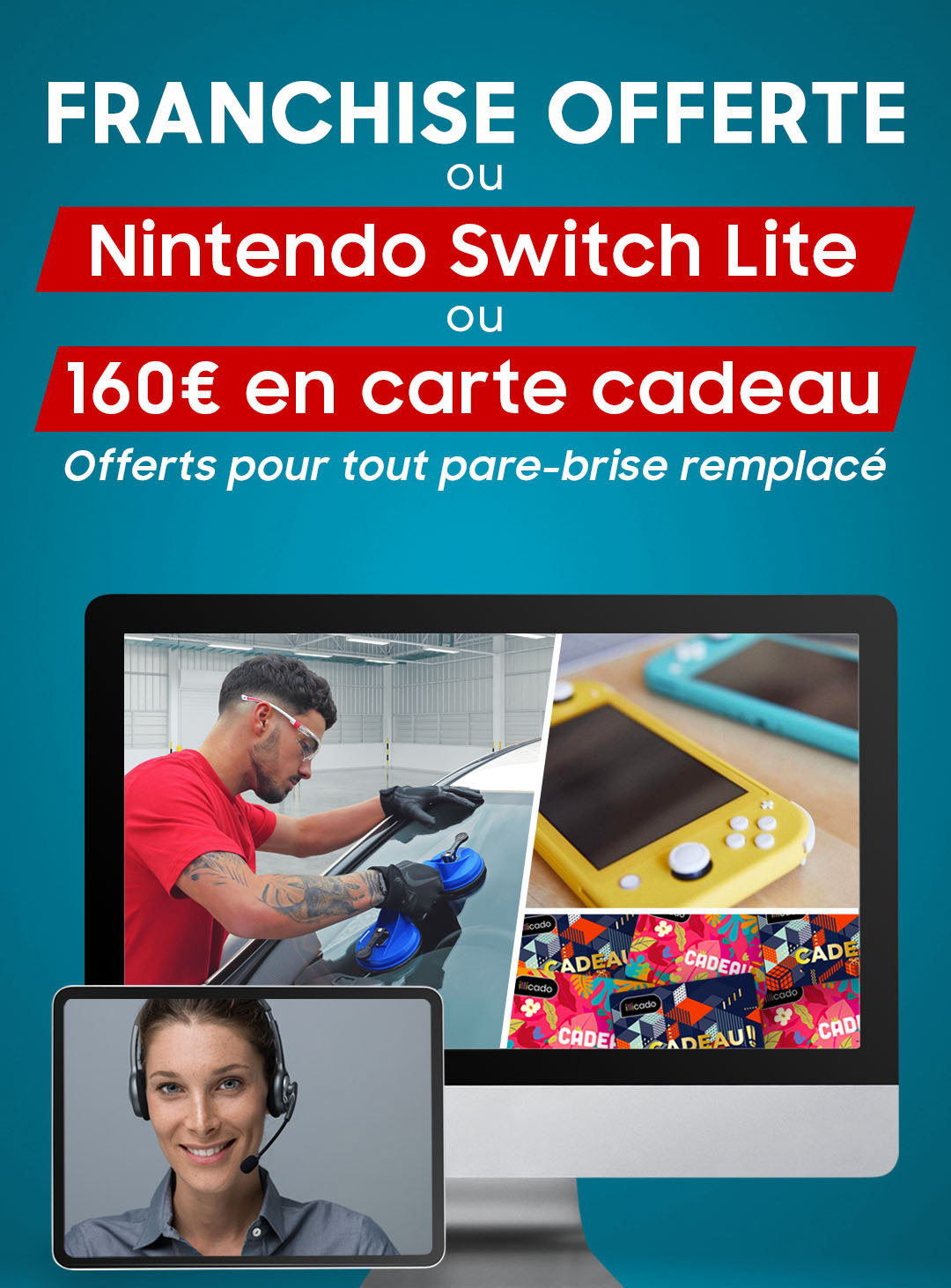 France glass offre pare brise nintendo offerte